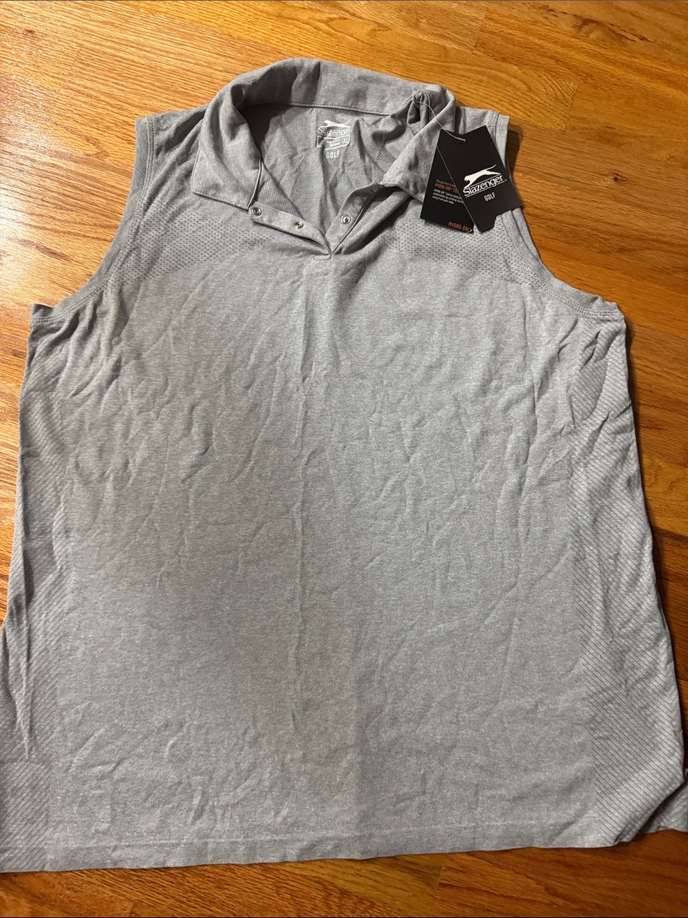 Slazenger Sleeveless Polo Tank Top - Gray